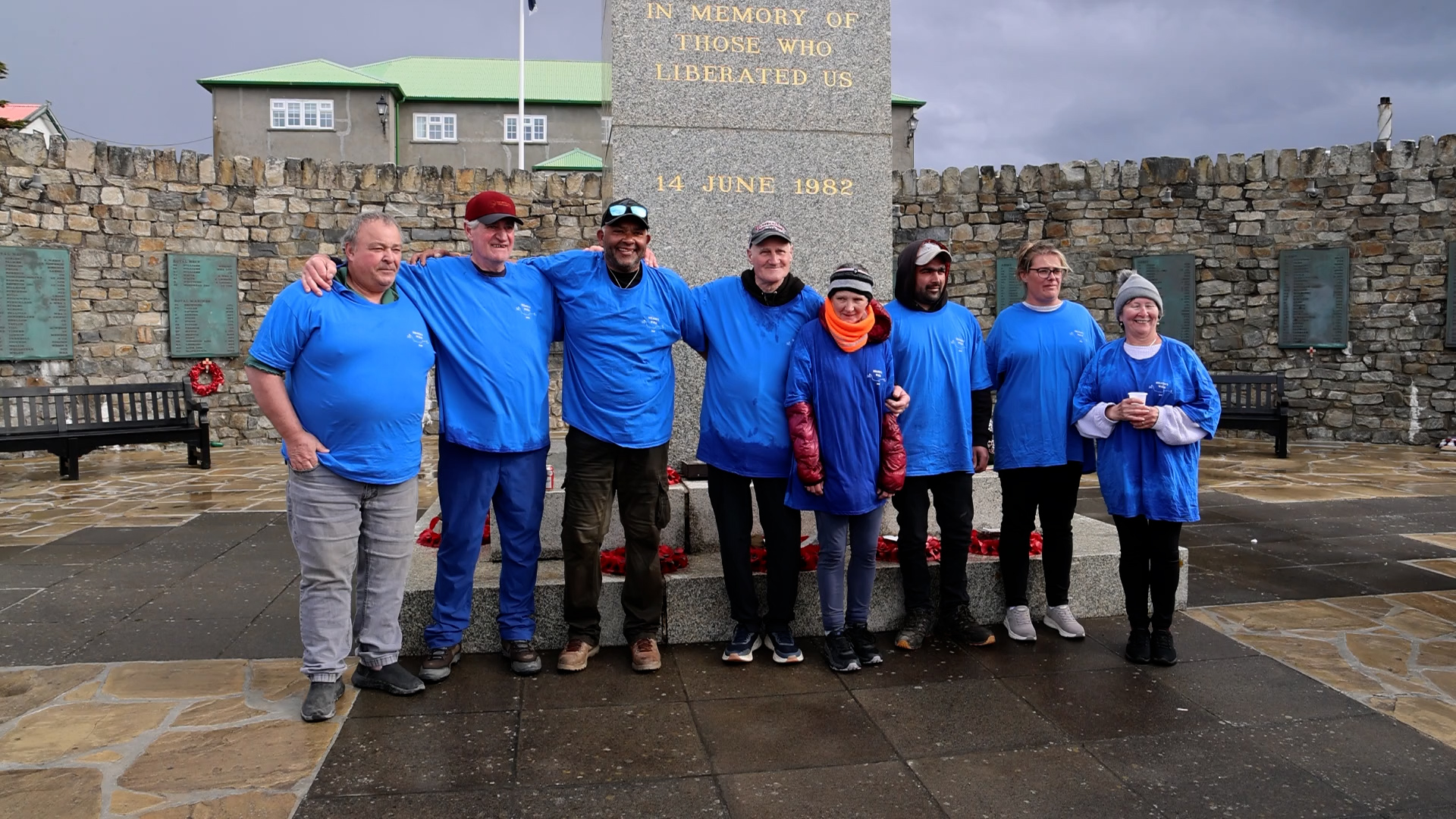 Charity walk raises thousands to bring veteran’s family to the Falkland Islands